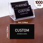 200/500/1000pcs Customizable Cards, Personalized Business Cards with Acrylic Storage Box, Matte Film Thank You Invitations