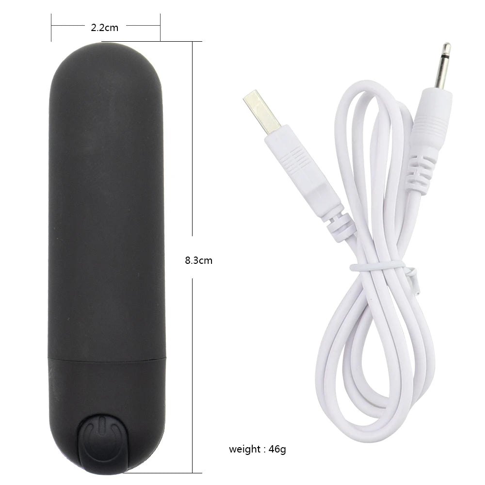 Bullet Vibrator Clitoris and G-Spot Stimulator Nipple Vibrate Massager Vibrating Wand Orgasm Vagina Dildo 10 Speeds for Travel