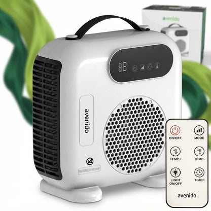 2000W fan with remote control heater electric timer LED panel fan function cold blast temperature range 15-40 °C