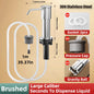 Soap Dispenser for Kitchen Sink Built in Sink Soap Dispenser Brushed Countertop Soap Dispenser Pump Silver Blackgray