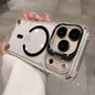 Luxury Transparent Airbag Case For iPhone 17 16 15 14 12 13 Pro Max Plus Air for Magsafe Transparent Camera Stand Holder Cover