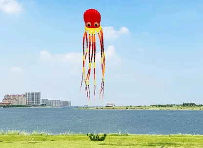 Large 15m octopus kites flying for adults kites windsurf cerfvolant inflatable toys kevlar Clothlarge kites outdoor fun dragon