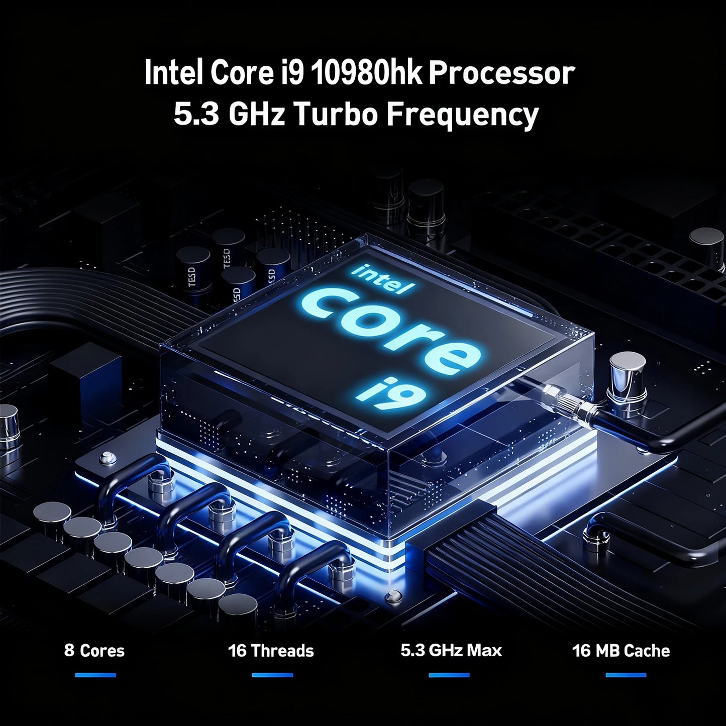 15.6'' Intel Core I9 10980HK Gaming Laptop Windows 11 16GB RAM 1TB 2TB SSD Fingerprint Unlock Computer Backlight Office Laptop P