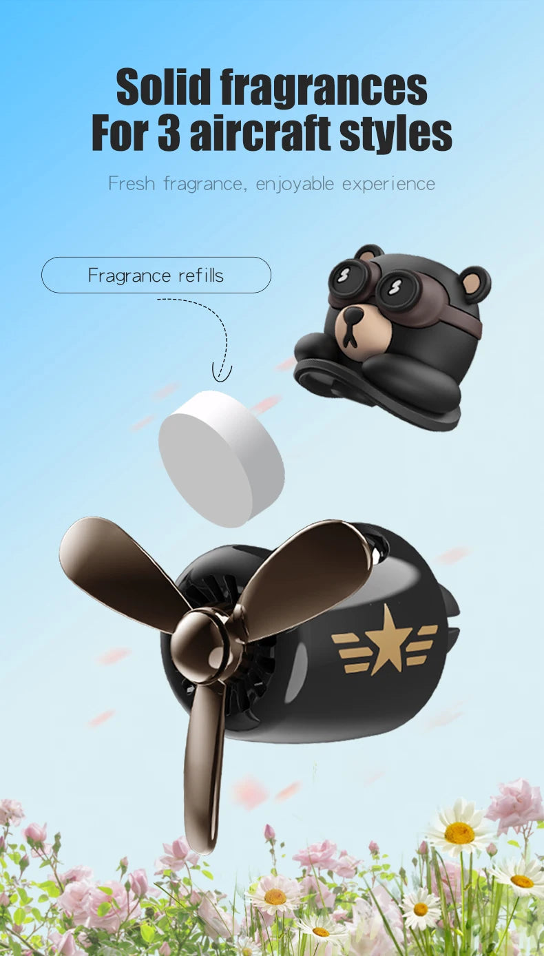 [Just Refills,exclude any pilot/plane] bear car air fresheners replacement tablets fragrance pods aroma supplement perfume pads