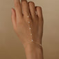 ROXI 925 Sterling Silver Heart/Star Zircon Bracelet With Finger Design For Women Hand Chain Accessories Party Jewelry Gift