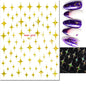3d Nail Art Stickers Red Black White Love Hearts Stars Clouds French Full Tips Adhesive Nail Decals Slider For Manicure