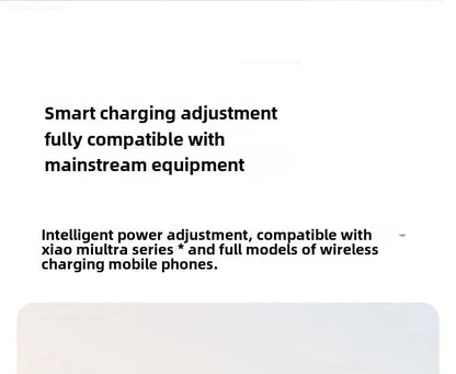 50W Wireless Car Charger Set Smart Fast Quick Charging Support Power-Off and Inductive Expansion Phone Holder Auto Parts