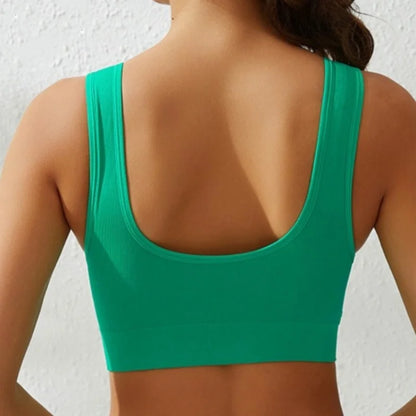 Women's Seamless Push-Up Bra Sports Bralette Non-wire Crop Top Solid Sexy Lingerie No-Pads Breathable Plus Size Tank Bra S-5XL