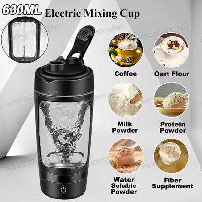 New Detachable Electric Mixing Cup Electric Protein Powder Shaker Cup USB Rechargeable Reusable Suitable For Lndoor/Outdoor Use