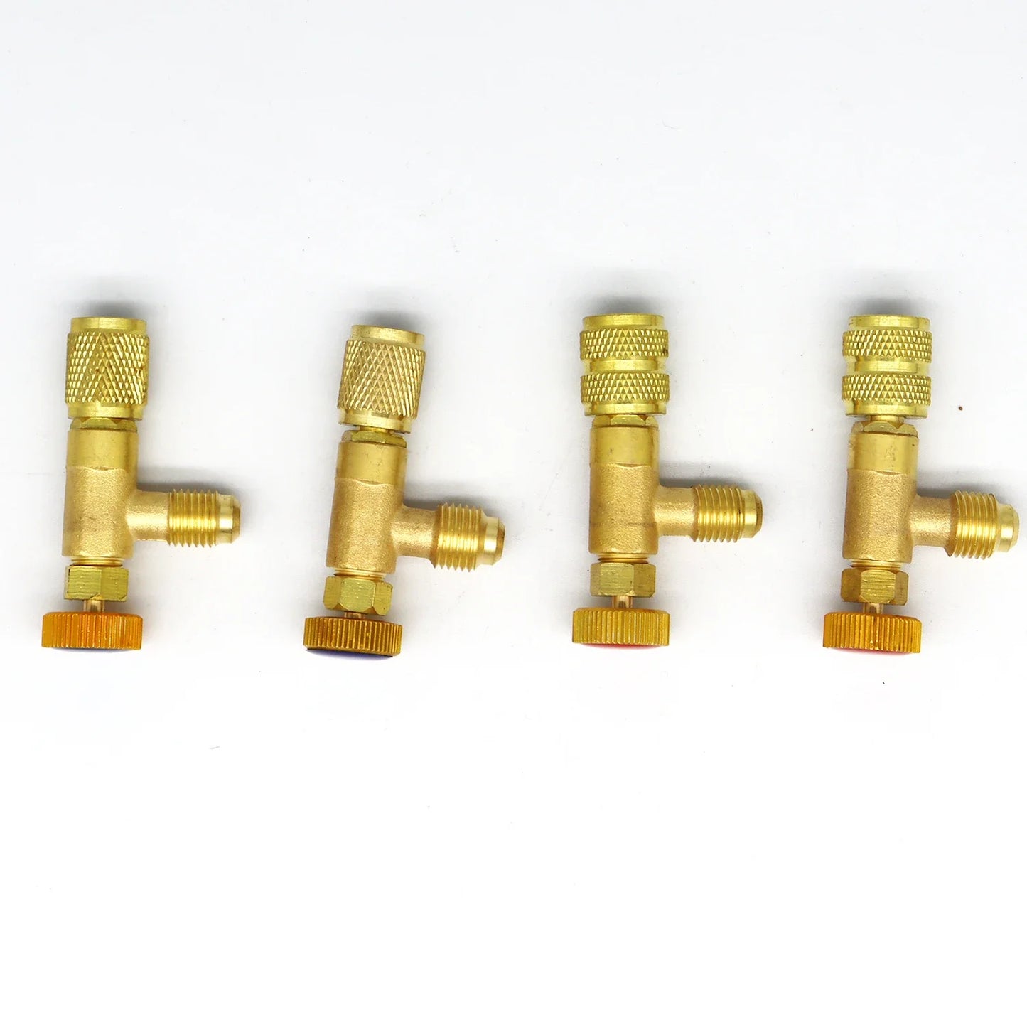 Air Conditioning Refrigerant Safety Valve R410A R22 1/4" 5/16" Refrigeration Charging Safety Liquid Adapter Hand Tool Parts