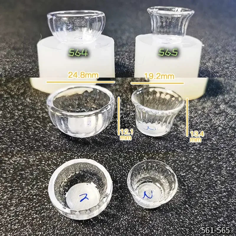 Miniature Food Play Mini Vintage Plate Fruit Plate Dinner Plate Doll House Mini Baking Baking Pan Organizer Jar Silicone Mold