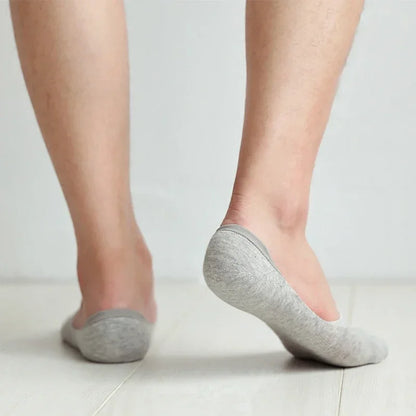 Men Boat Cotton Socks Summer Autumn Non-slip Silicone Invisible Breathable Socks Male Ankle Sock Slippers Sports Socks