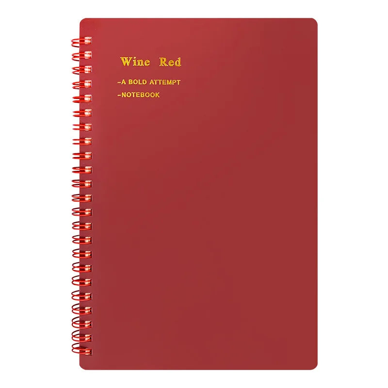 A5 Vintage Spiral Notebook, 80 Sheets/160 Pages Memo Journal Diary Notebook Spiral Design for Students Office Business