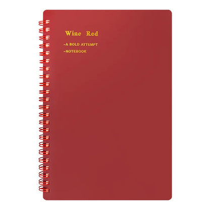 A5 Vintage Spiral Notebook, 80 Sheets/160 Pages Memo Journal Diary Notebook Spiral Design for Students Office Business