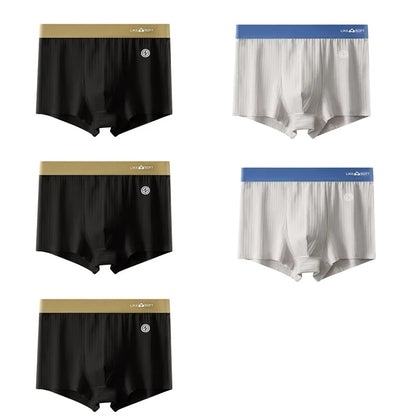 5 Pcs Men's Striped Funny Boxer Shorts Underwear Sexy Underpants Man Male Homme U Convex Shorts Lingerie Boxershorts  Panties