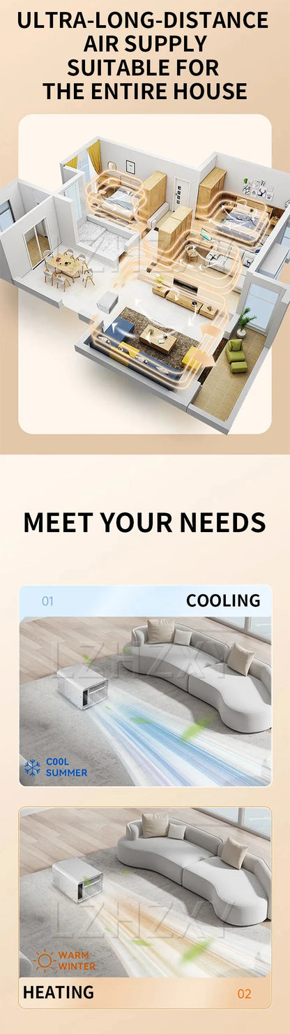 Dual-mode air conditioner with mosquito net and cooling function Outdoor portable air conditioner Electric auxiliary heating pet