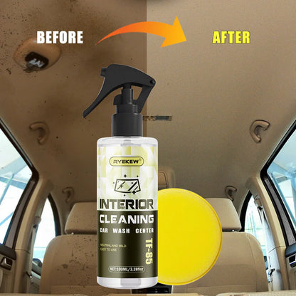 Ryekew Car high-efficiency interior cleaner ceiling cleaner leather flannel fabric water-free multi-purpose cleaner