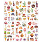 6pcs Leaf Flower Stickers Japanese Accessories for Kids Dessert Diary Decorating Pretty Stationery Feather Decoration Supplies