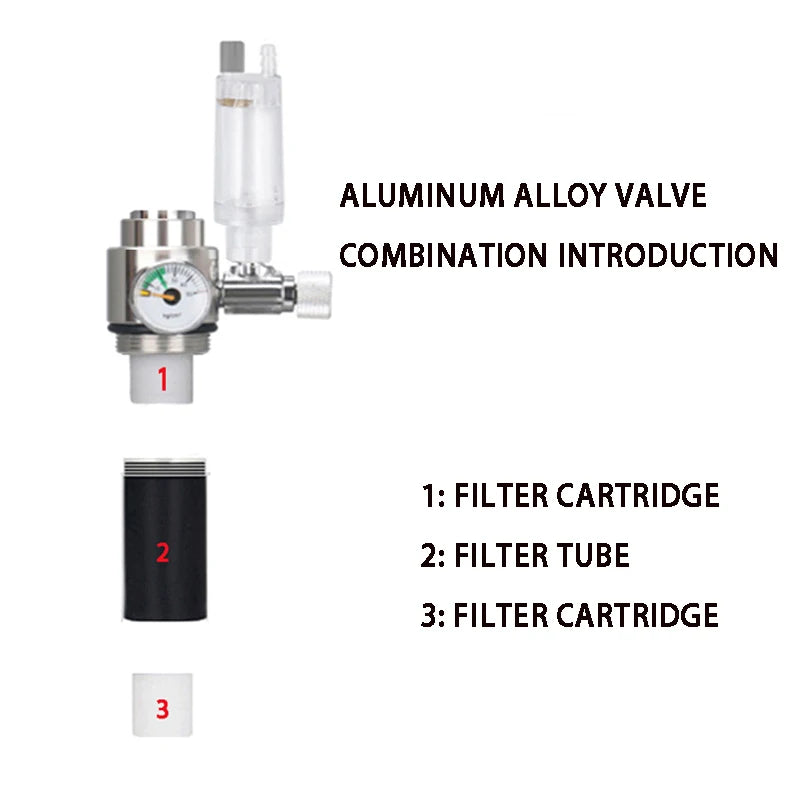 ZRDR Aquarium CO2 Generator Filter Cartridge Filter Tube CO2 Accessories Fish Tank CO2 Filter Cartridge