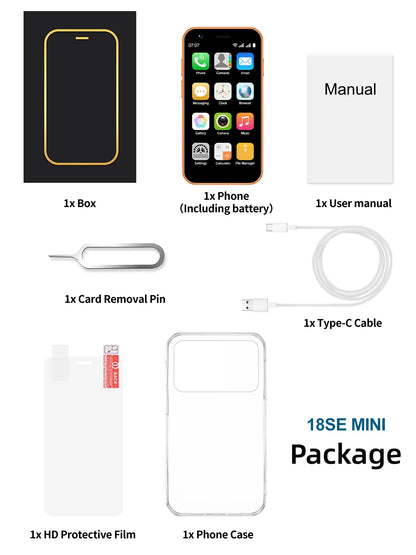 SERVO 18SE MINI Small Android Smartphone 3G WCDMA Dual SIM Card 2GB+16GB Play Store Wi-Fi Face Unlock 3.0 inch Mini Smart Phones