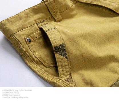 New Summer Men Cargo Camouflage Shorts Mens Cotton Beach Multi Pocket Shorts Man Spring Casual Joggers Shorts Male Dropshipping