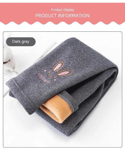 Autumn Winter Children Girl's Legging Thicken Warm Kids Girl Warm Plush Legging Trousers Elastic Waist Leggings Kids Pants
