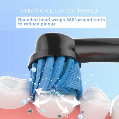 Švelnūs jautrūs pakaitiniai šepetėlių antgaliai Oral B Braun elektriniam dantų šepetėliui, skirti švelniam ir patogiam jautrių dantenų valymui