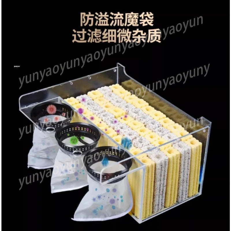 Fish Tank Top Filter Pond Water Circulation Ecological Purification Equipment Aquarium Water Quality Cleaning Device