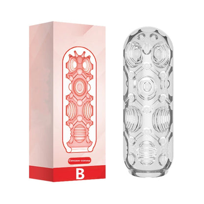 Masturbation Cup For Men Simulated Soft Vagina Transparent Adult Endurance Exercise Adult Vacuum Aircraft Pocket Cup Male SexToy