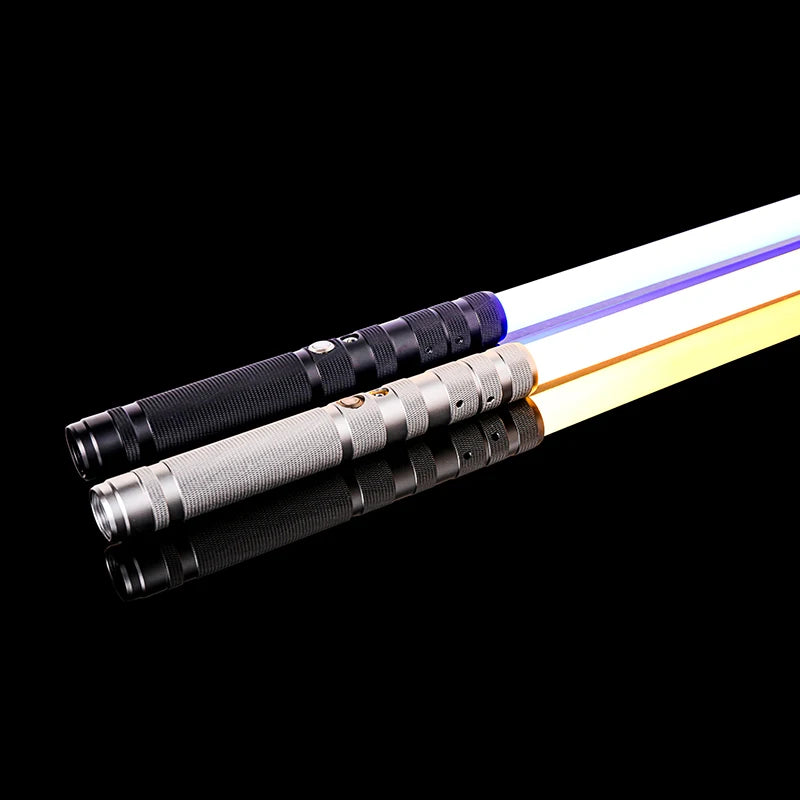 RGB Metal Lightsaber Dueling Smooth Swing Sword Sabre De Luz 16 Color Changing 16 Sounds FOC Rave Flashing Toy