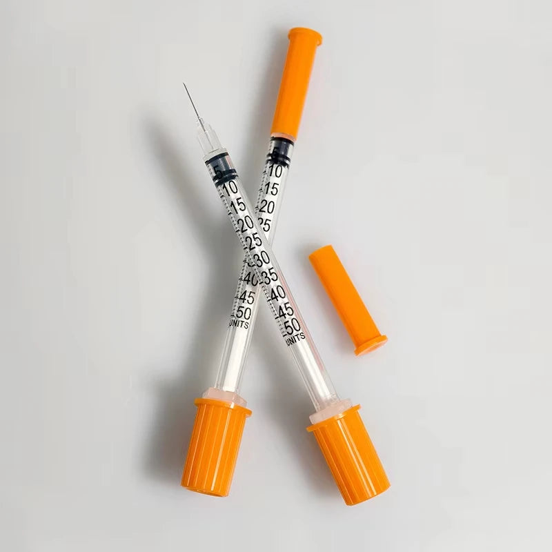 Individually Wrapped Manual Push Veterinary Plastic Syringes With Needles Disposable Style For Lab Pets Pigs And  Farm Livestock