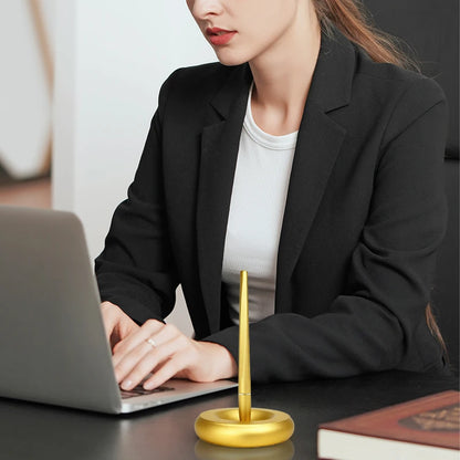 New Creative Aluminum Alloy Magnetic Levitation Self Supporting Signature Pen Business Office Swing Freely Not Fall Pen Gift Box