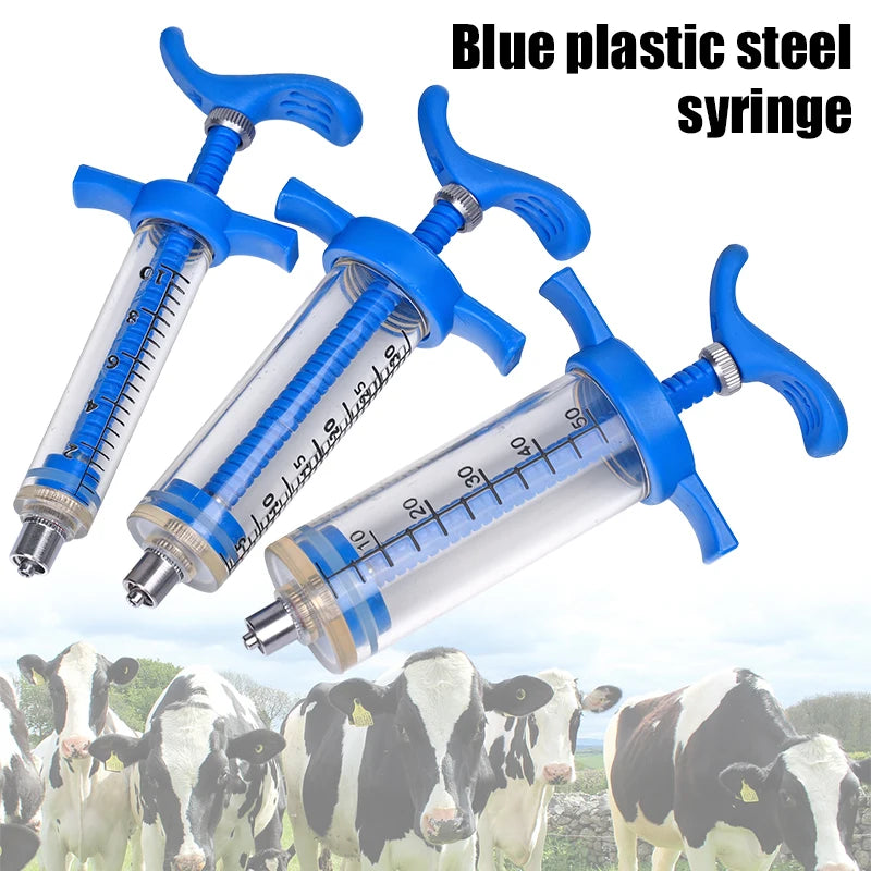 10/30/50ML Animal Syringe Plastic Veterinary Syringe With Needle Bird Feeding Rearing Poultry Syringe Small Pet Medicine Feeder