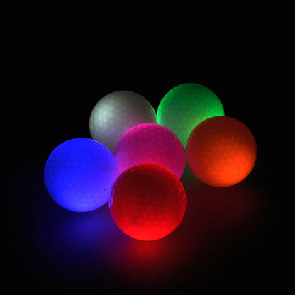 Durable Luminous Golf LED 3-layer Practice Ball Glitter Long Lasting Bright Golf Balls  Glow In The Dark For Night Practice 골프
