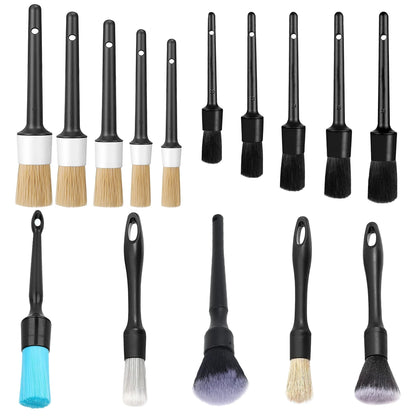 5/1Pc Car Detailing Cleaning Brushes Different Size Car Cleaning Brush for Vehicle Dashboard Air Outlet Wheel Detailing Brushes