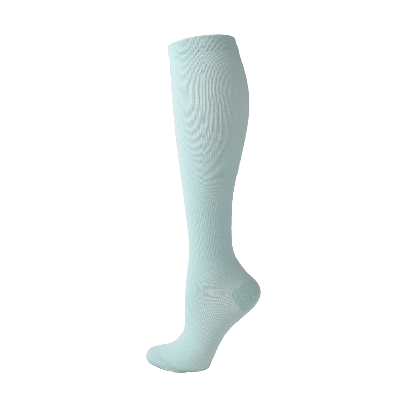 19 Styles Compression Stocking Blood Circulation Promotion Slimming Compression Socks Anti-Fatigue Comfortable Solid Color Socks