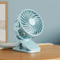 Mini Clip Fan 720°Rotation Built-in Night Lamp USB Rechargeable Powerful Airflow Portable Cooling Fan For Travel Camping Outdoor