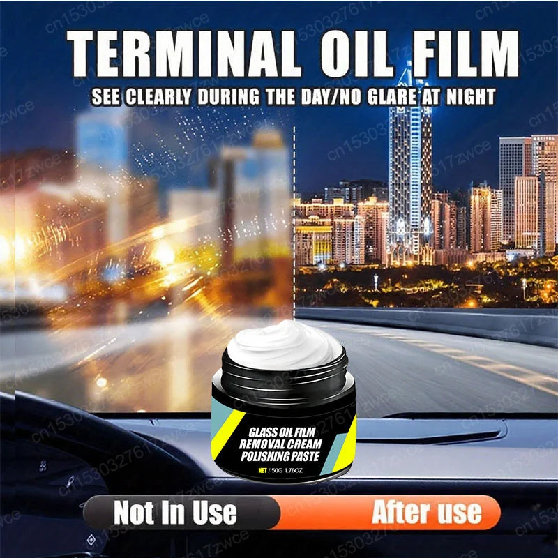 Car Glass Oil Film Removal Paste Polishing Water Repellent Anti Rain For Cars Glass Hydrophobic Anti-rain Car Windshield Mirror