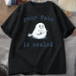 Your Fate Is Sealed T-Shirt Women Harajuku Funny Tshirt Animal Retro Y2k Fashion Top Short Sleeve Letter Print T Shirt Tops