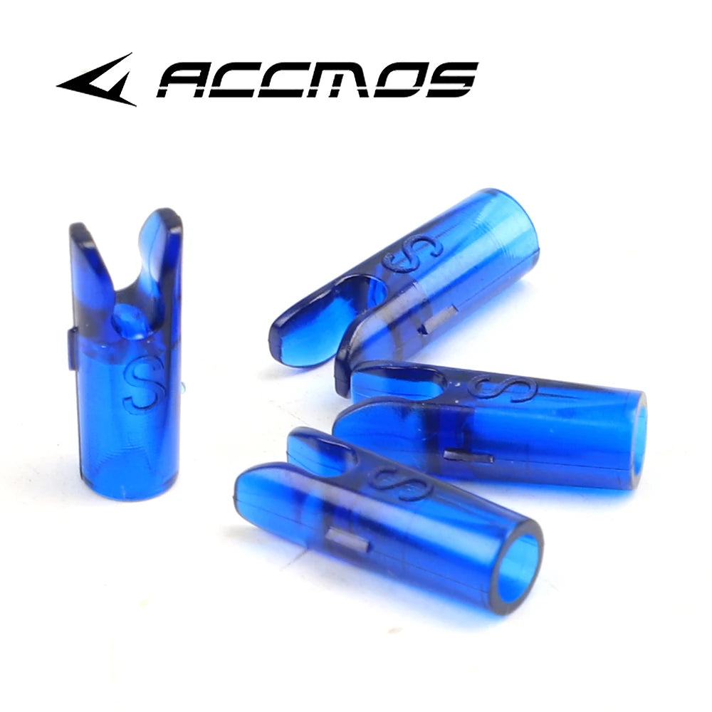 60pcs DIY Plastic Arrow Pin Nocks Size L And Size S For ID4.2mm ID6.2mm 3.2mm  Arrow Shaft Archery Accessory