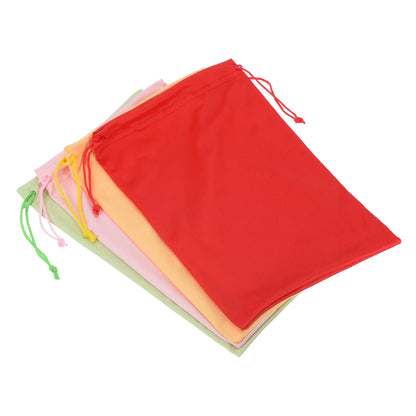 4pcs Ski Goggle Bag Microfiber Snow Goggles Case Cover Soft Storage Sleeve Drawstring Pouch for Sunglasses Glasses Eyeglasses