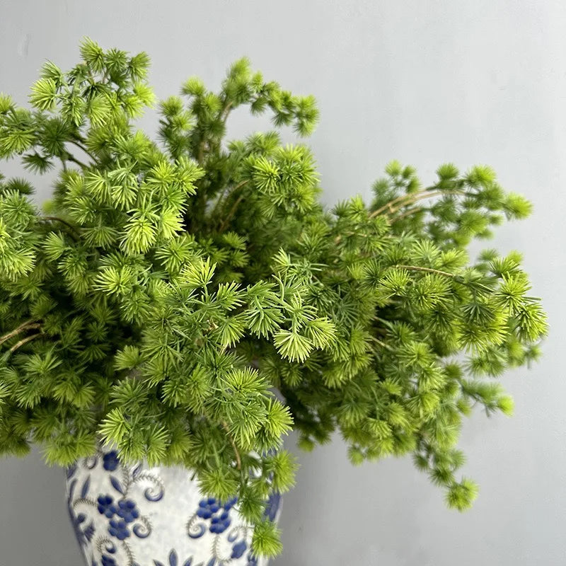 3/5Pcs Artificial Podocarpus Branches Greens for Decoration Christmas Foliage Home DIY Floral Arrangements Artificial Plants