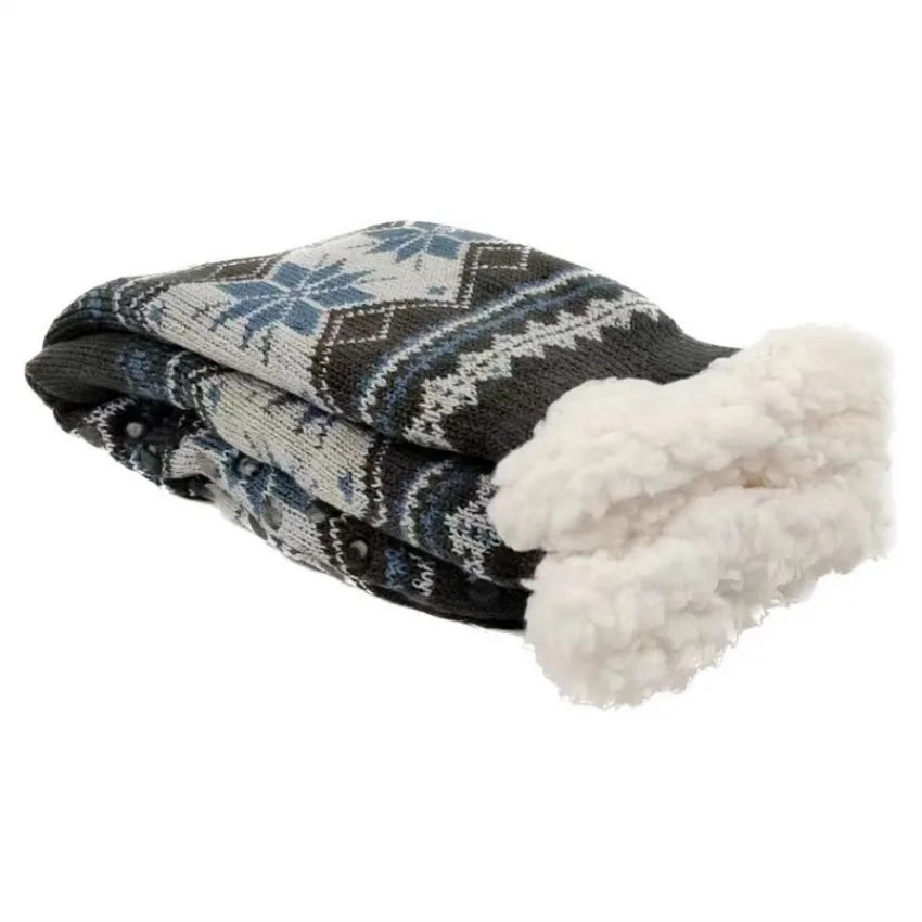 Winter Socks Mens Fluffy Warm Short Plus Velvet Soft Thermal Non Slip Floor Fuzzy Sock Male Thickened Gifts 2023 New In