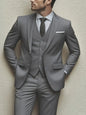 Men's 3pcs Suit Set, Jacket + Vest + Pants, Fashionable High-Quality, Suitable for Weddings, Parties and Formal Occasions