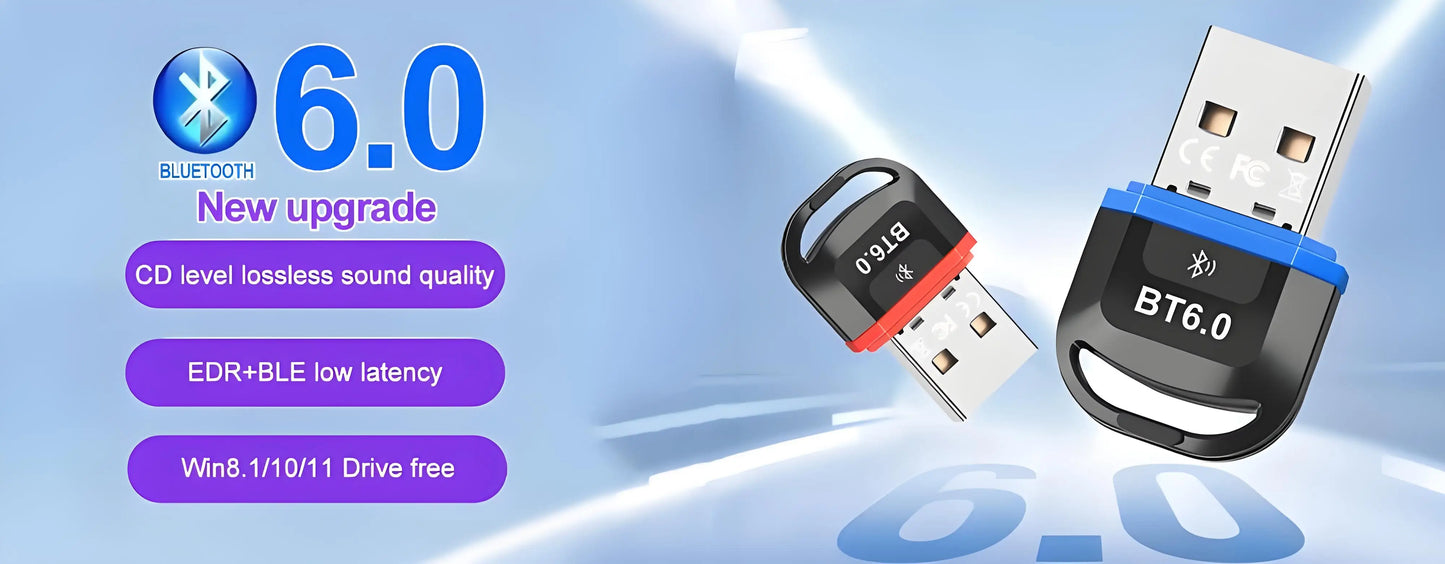 USB Wireless Bluetooth Adapter Bluetooth 5.4 for PC Dongle Adaptador Wireless Mouse Keyborad Music Audio Receiver USB Transmitt