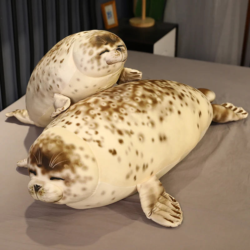 Simulation Giant Sea Lion Plush Toys Sea World Animal Soft Stuffed 3D Seal Pillow Home Decor Sofa Cushion Nice Birthday Gift