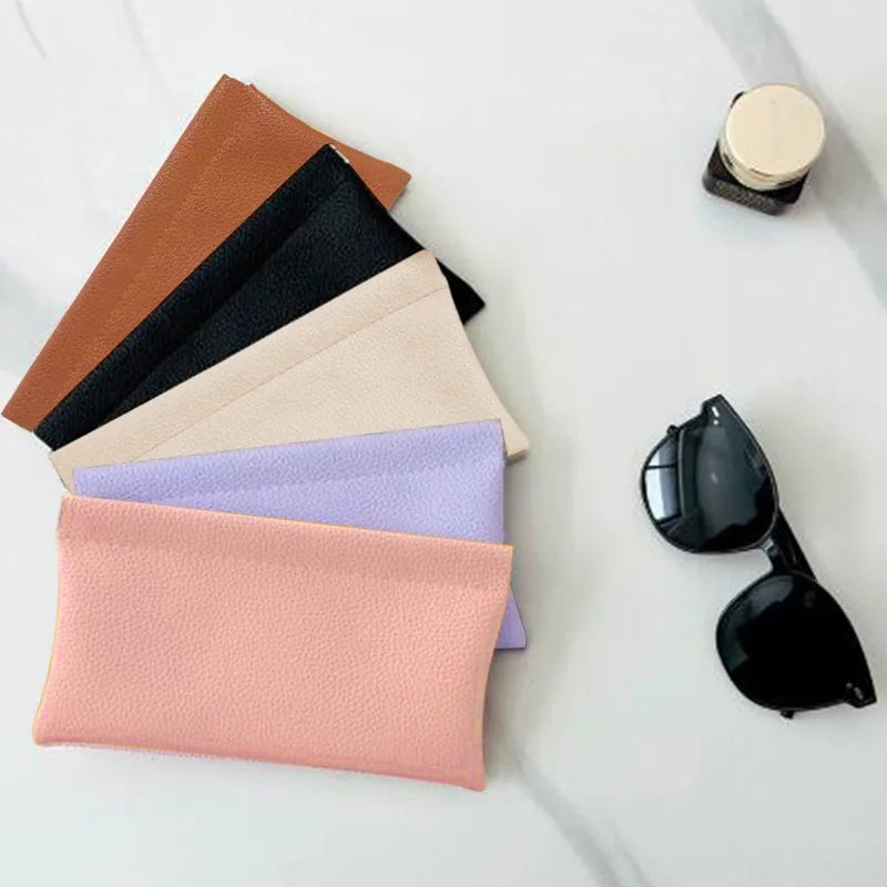 Self‑Closing Artificial Leather Long Wallet Passport Driver's License ID Holder Headphone Data Cable Storage Cash Pouch