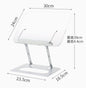 Adjustable Reading Stand360360-Degree Rotating Book Stand Foldable Desktop Bookshelf Elastic Clip Page Neck Protection Book Stan