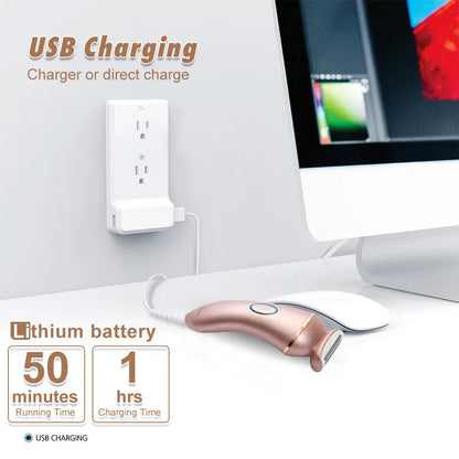 Surker Electric Hair Removal for Women Waterproof Household Hair Epilator Bikini Arm Hair Shaver USB Charging Razor Machine