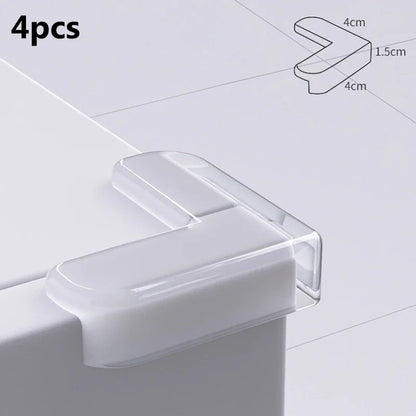10PCS Transparent Anti Collision Angle PVC Pad Child Safety Corner Guard Baby Collision Proof Protector Christmas gift